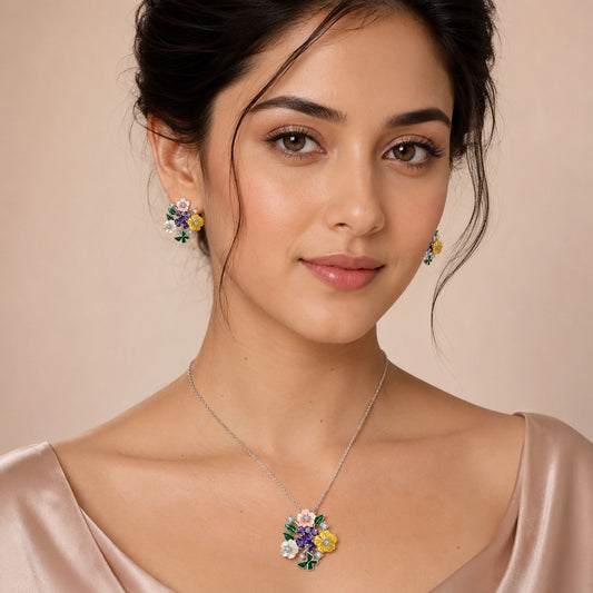 Alencia Spring Bouquet 925 Silver Set image 1
