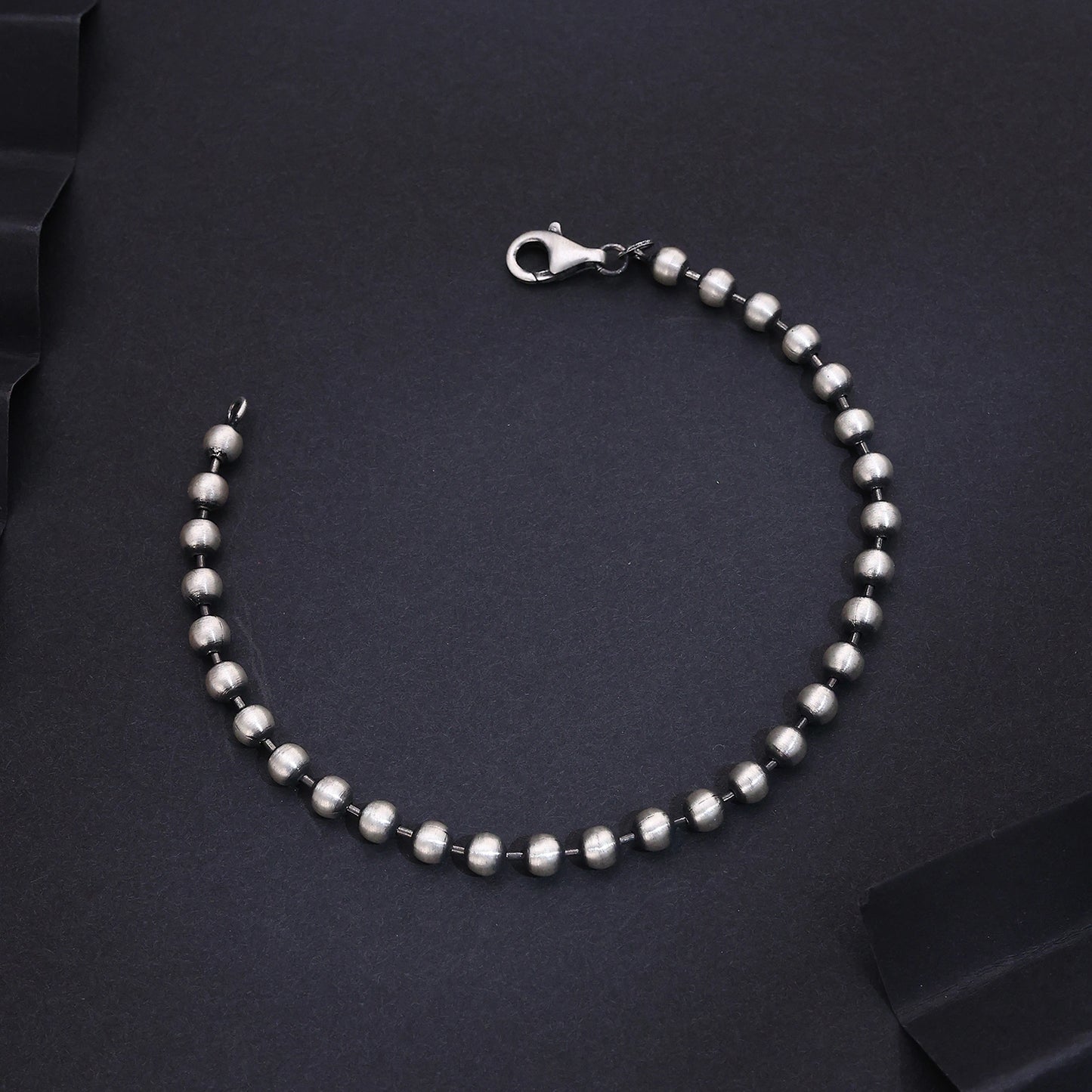 Alencia Classic Bead 925 Sterling Silver Bracelet image 0
