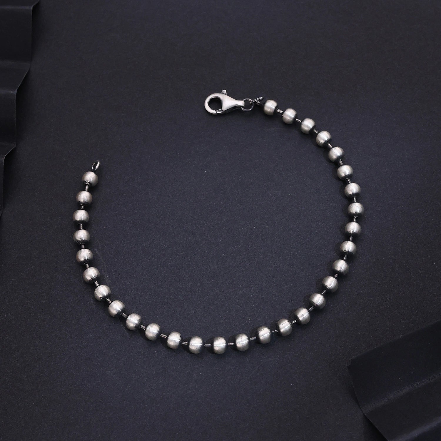 Alencia Classic Bead 925 Sterling Silver Bracelet image 0