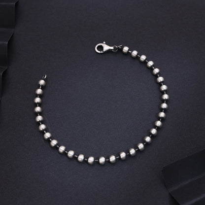 Alencia Classic Bead 925 Sterling Silver Bracelet image 0
