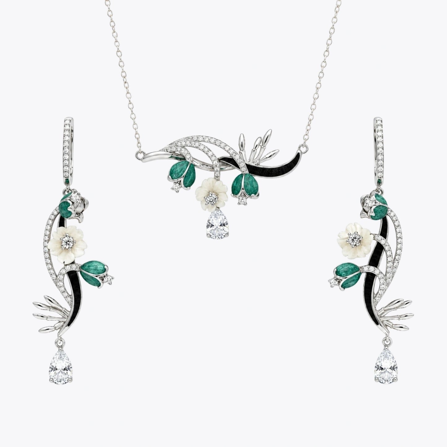 Emerald Floral Enchantment Set image 2