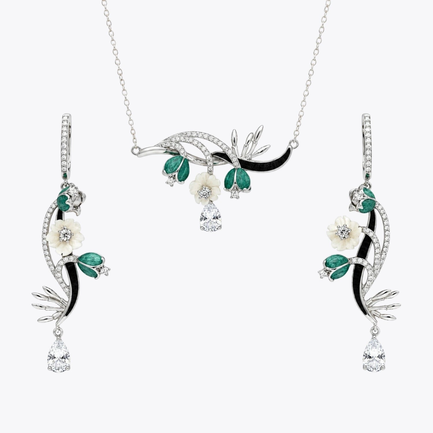 Emerald Floral Enchantment Set image 2