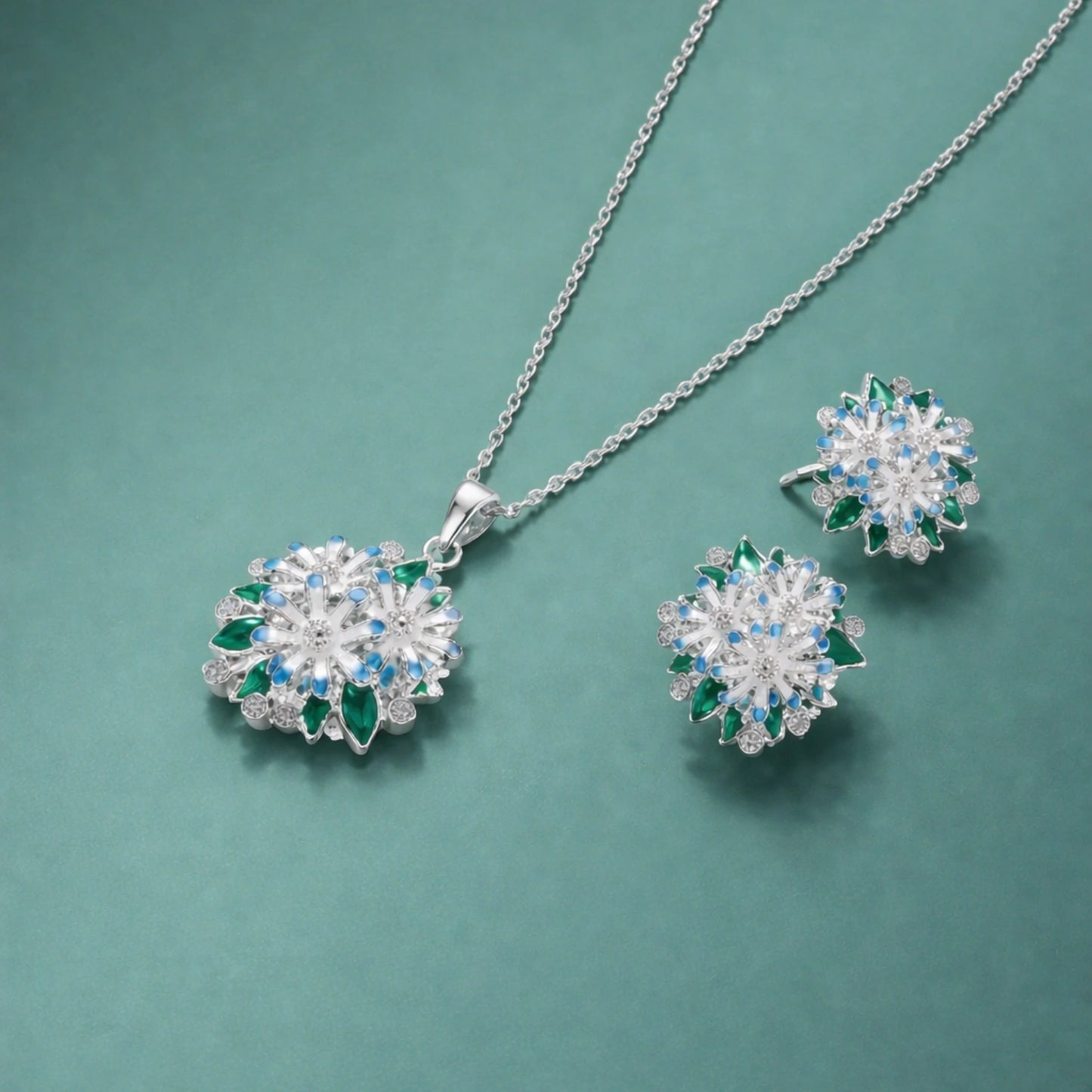 Azure Bloom Enamel Set image 0