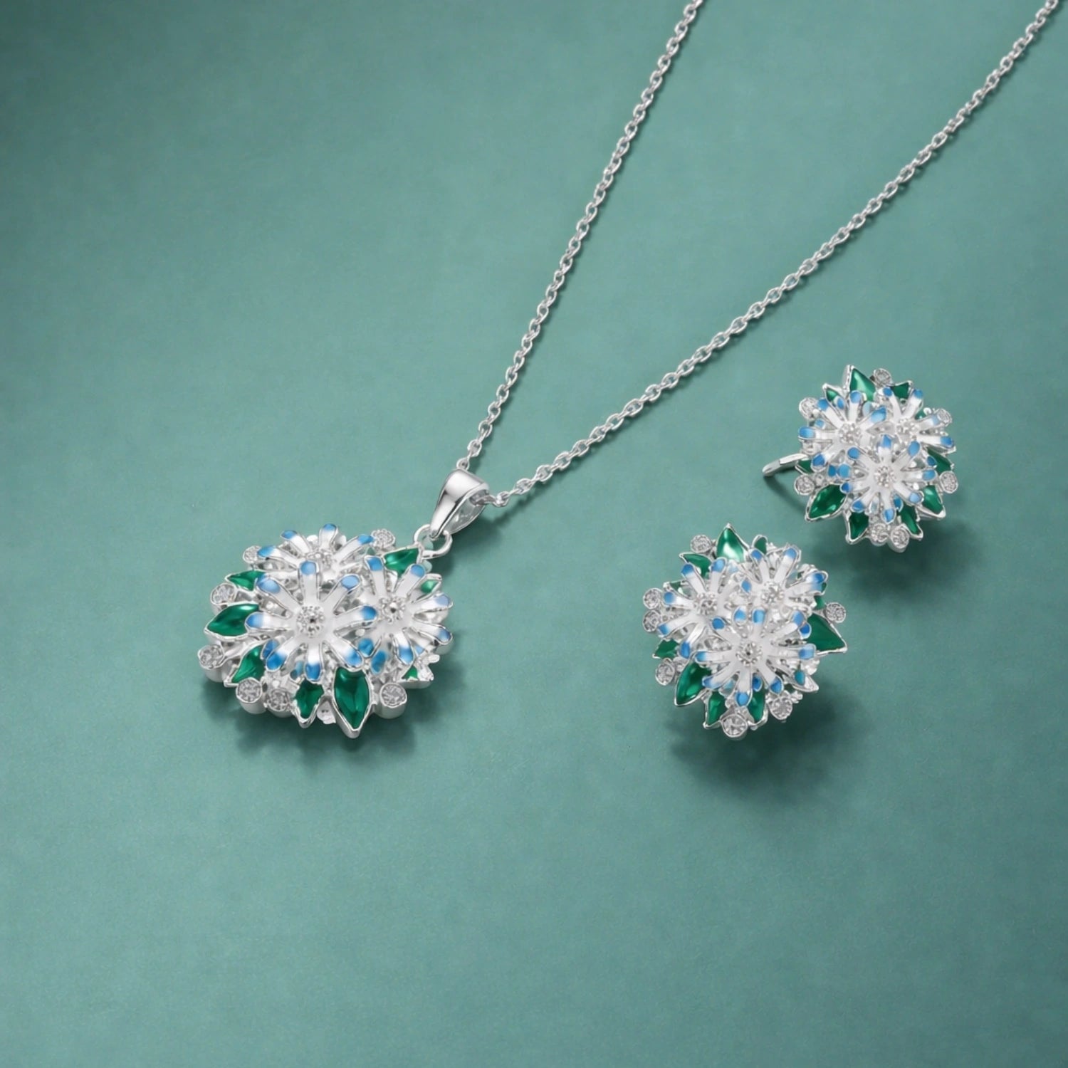 Azure Bloom Enamel Set image 0