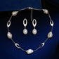 Ethereal Baroque Pearl &amp; Silver Set image 0