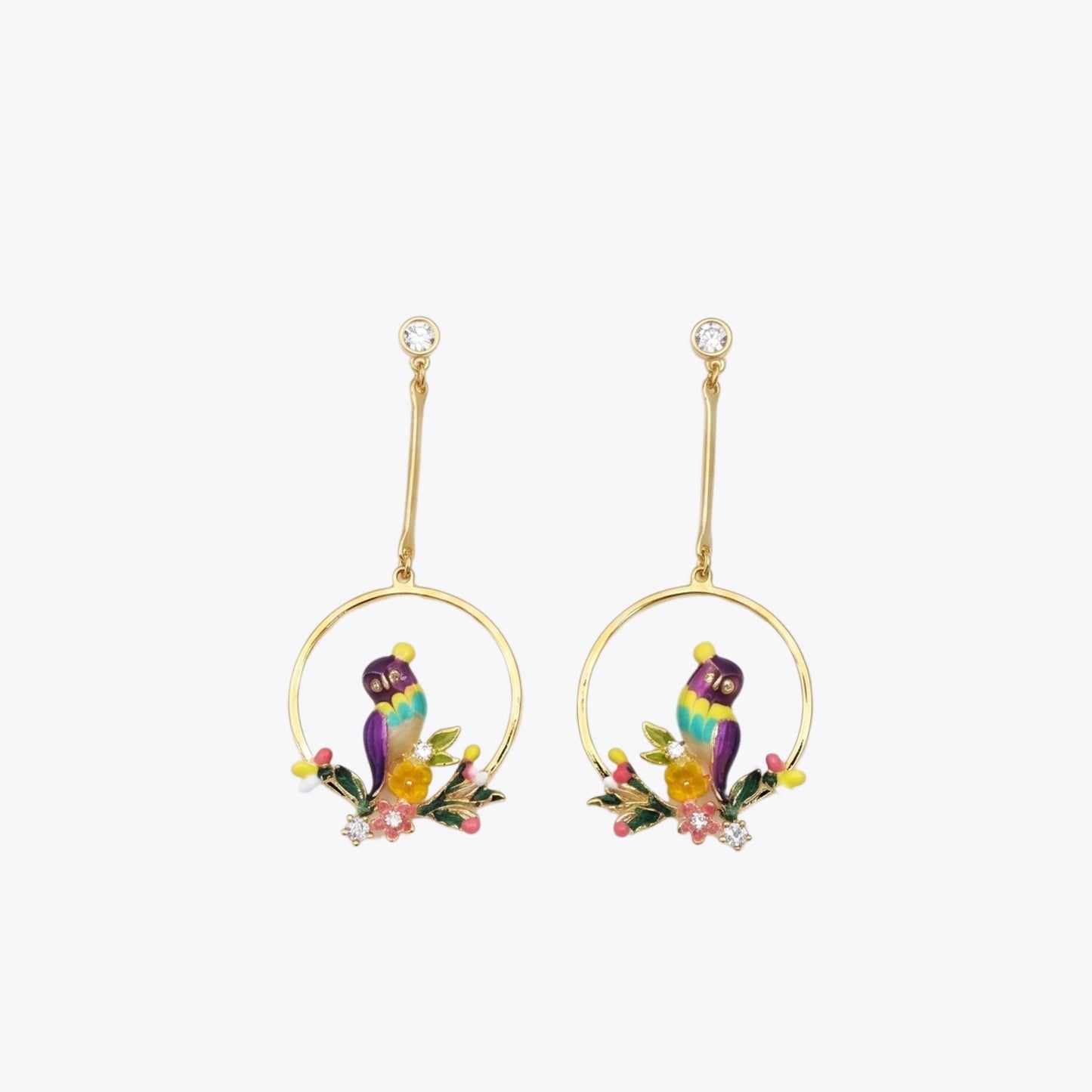 Butterfly Pearl Silver Stud Earrings image 2