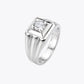 The Alencia Urban Tiered Solitaire Silver Ring image 2