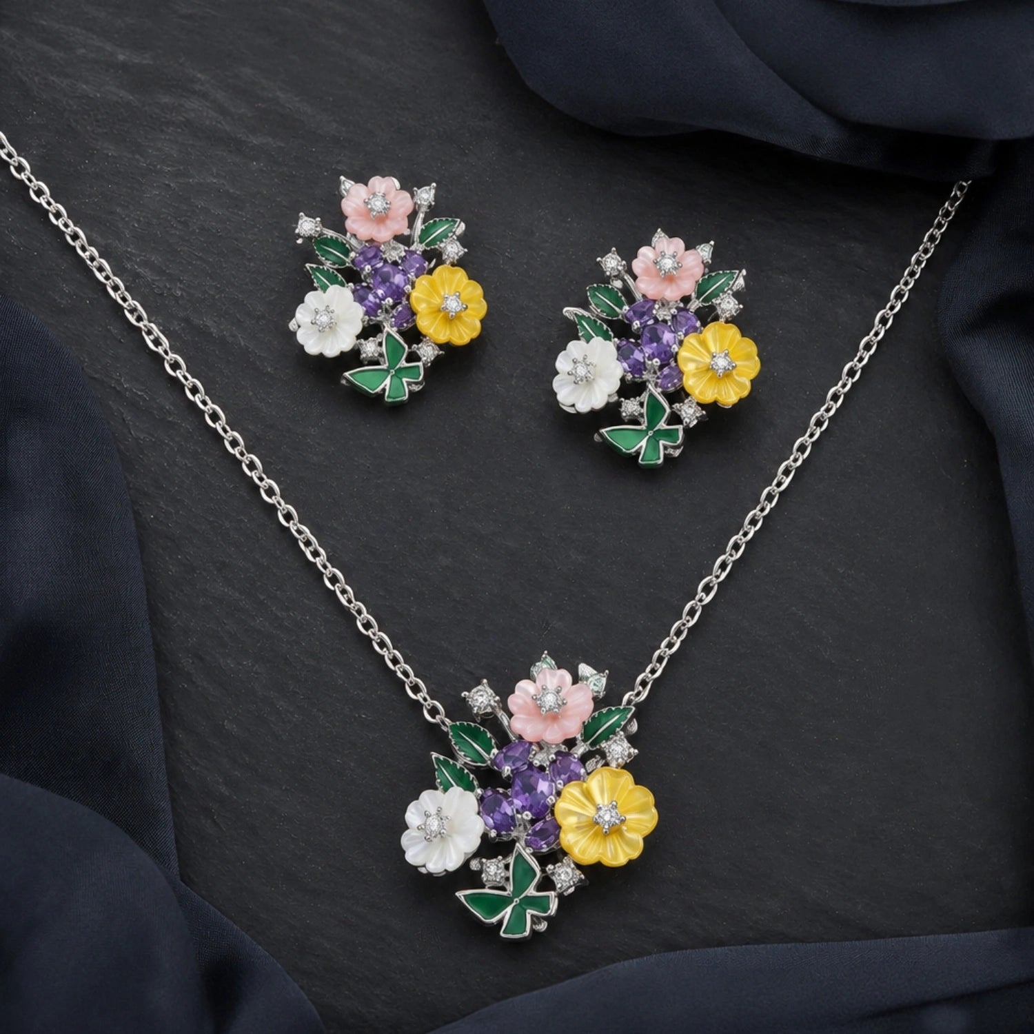 Alencia Spring Bouquet 925 Silver Set image 0