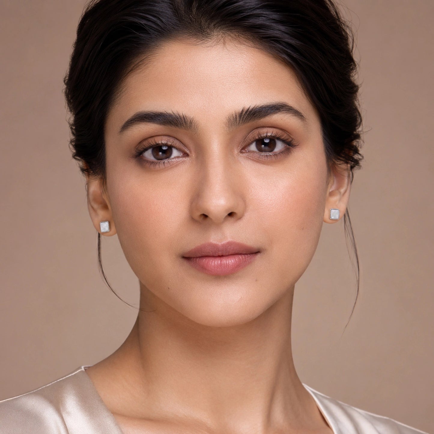 Geometric Square Drop Earrings image 1