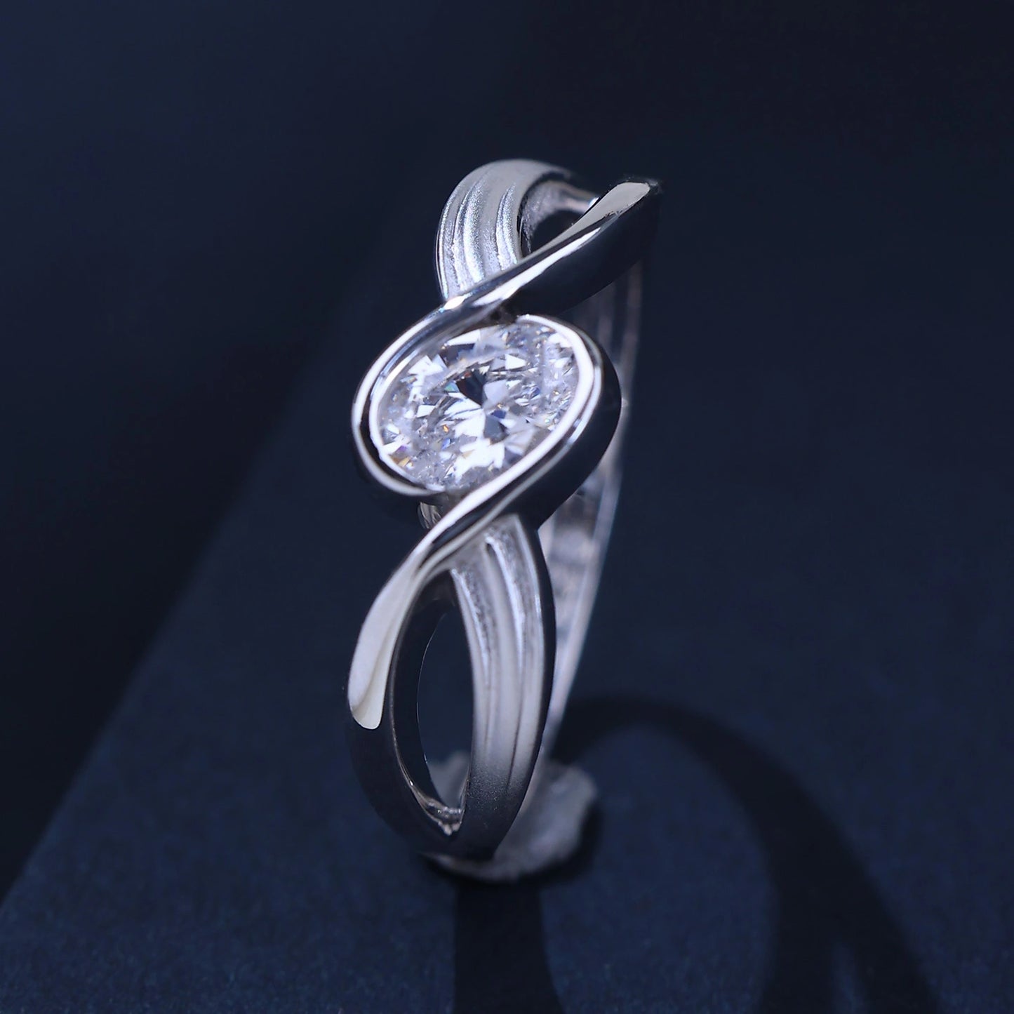 The Alencia Urban Serenade Infinity Oval Ring image 0