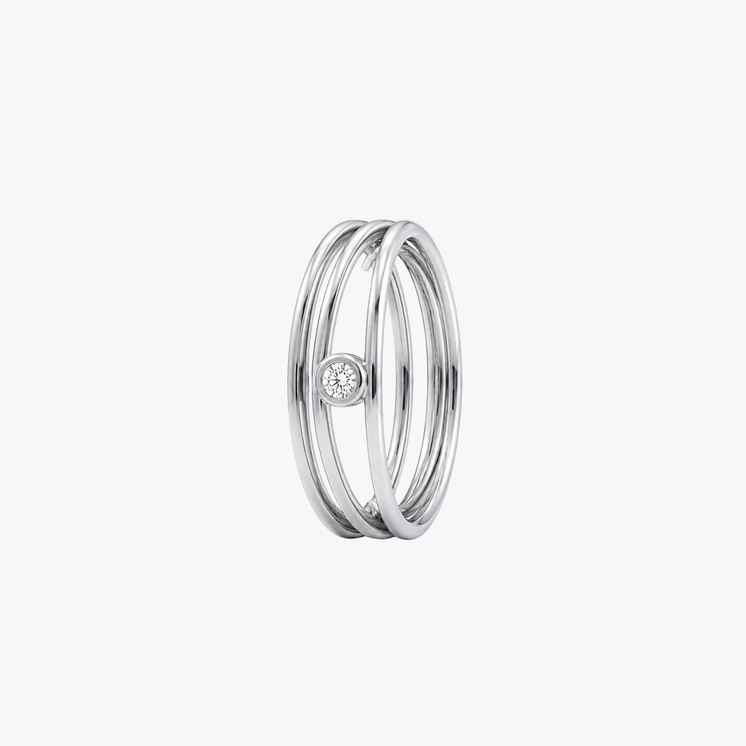 Luna Orbit Silver Statement Ring image 2