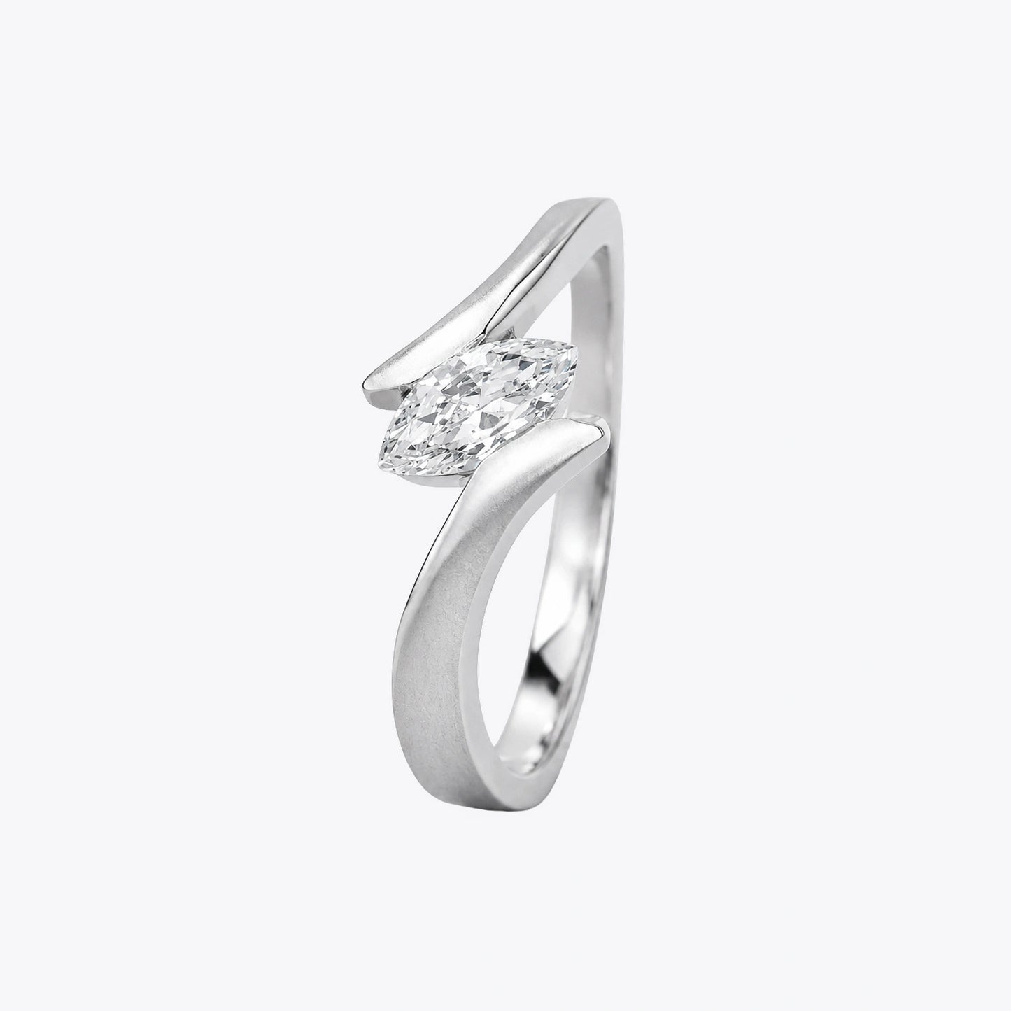 The Alencia Urban Serenade Marquise Bypass Ring image 2