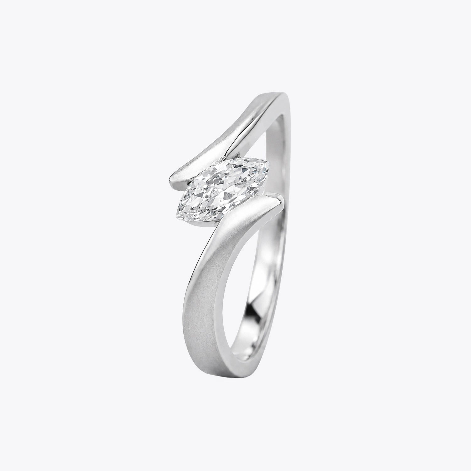 The Alencia Urban Serenade Marquise Bypass Ring image 2