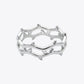 Silver Thorn Crown Open Ring image 2