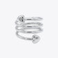 Silver Thorn Crown Ring image 2