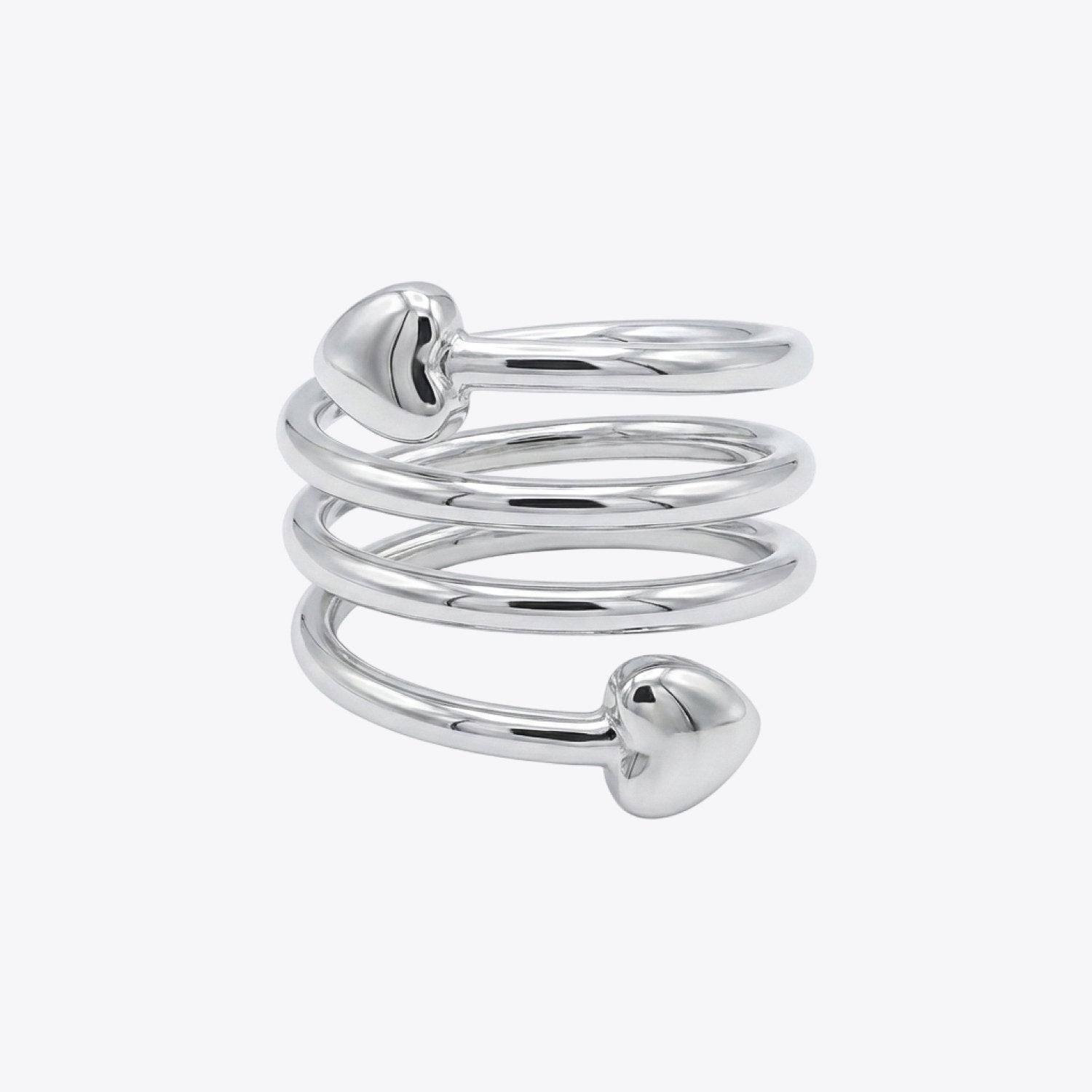 Silver Thorn Crown Ring image 2