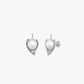 Pearl Leaf Drop Earrings image 2