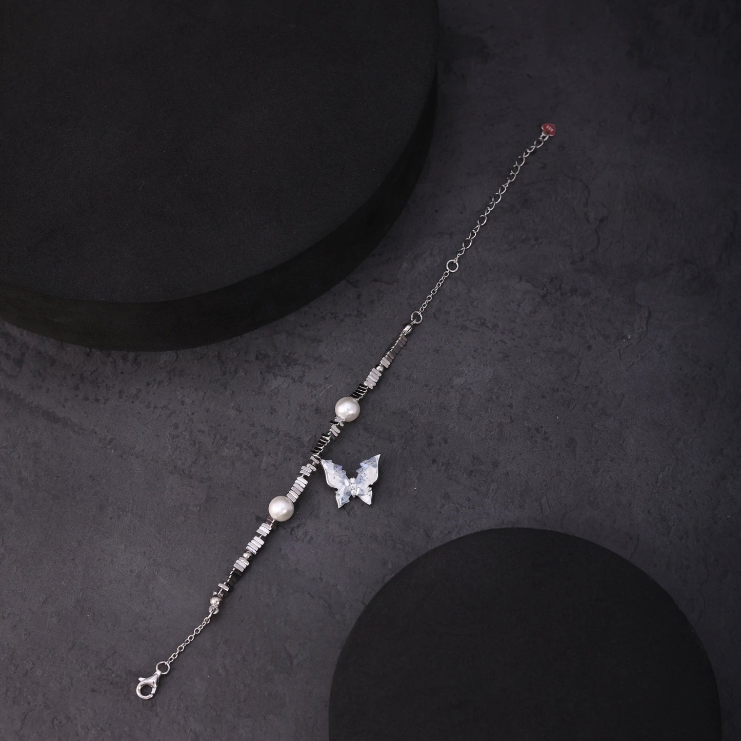Iridescent Butterfly &amp; Pearl Bracelet image 6