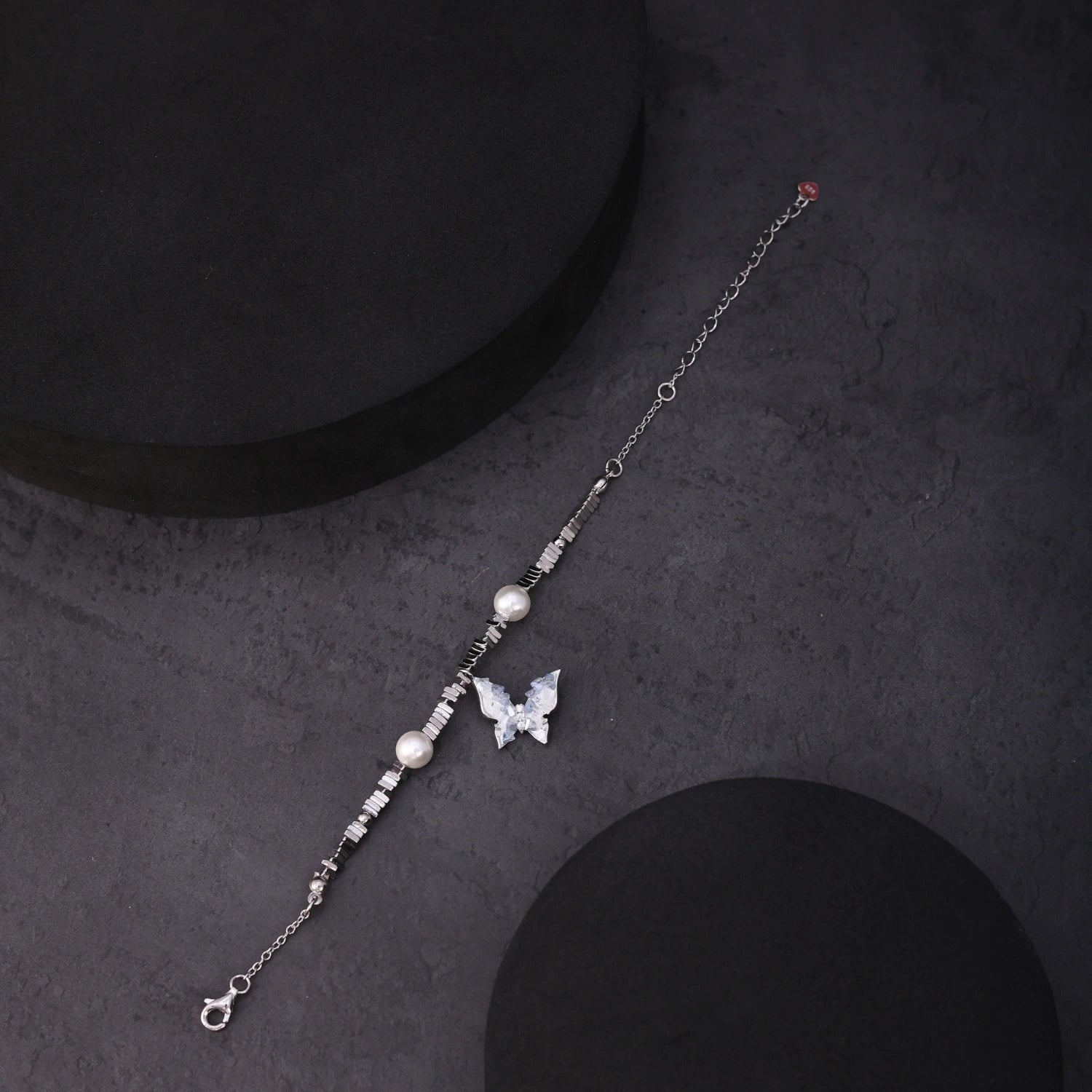 Iridescent Butterfly &amp; Pearl Bracelet image 6