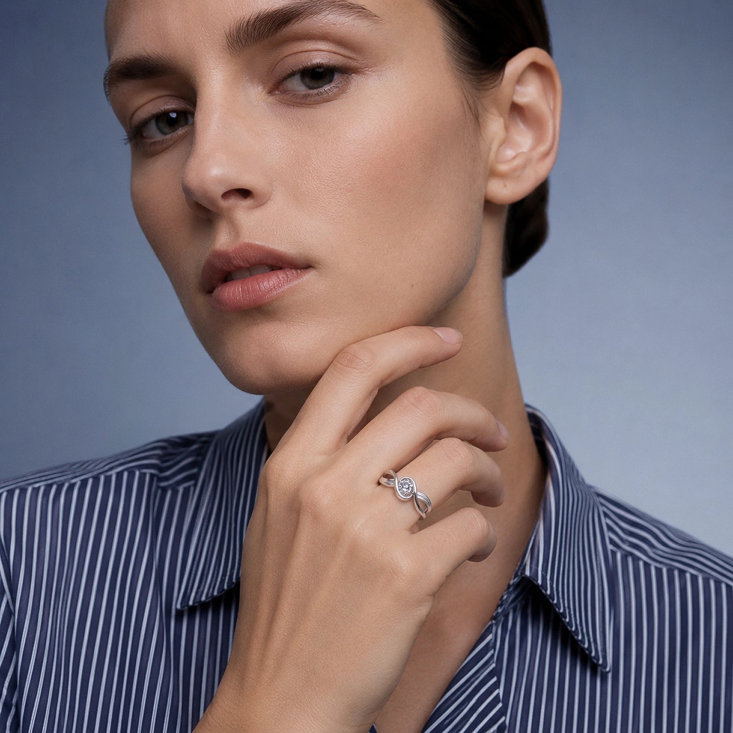 The Alencia Urban Serenade Infinity Oval Ring image 1