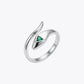 Emerald Serpent Wrap Ring image 2