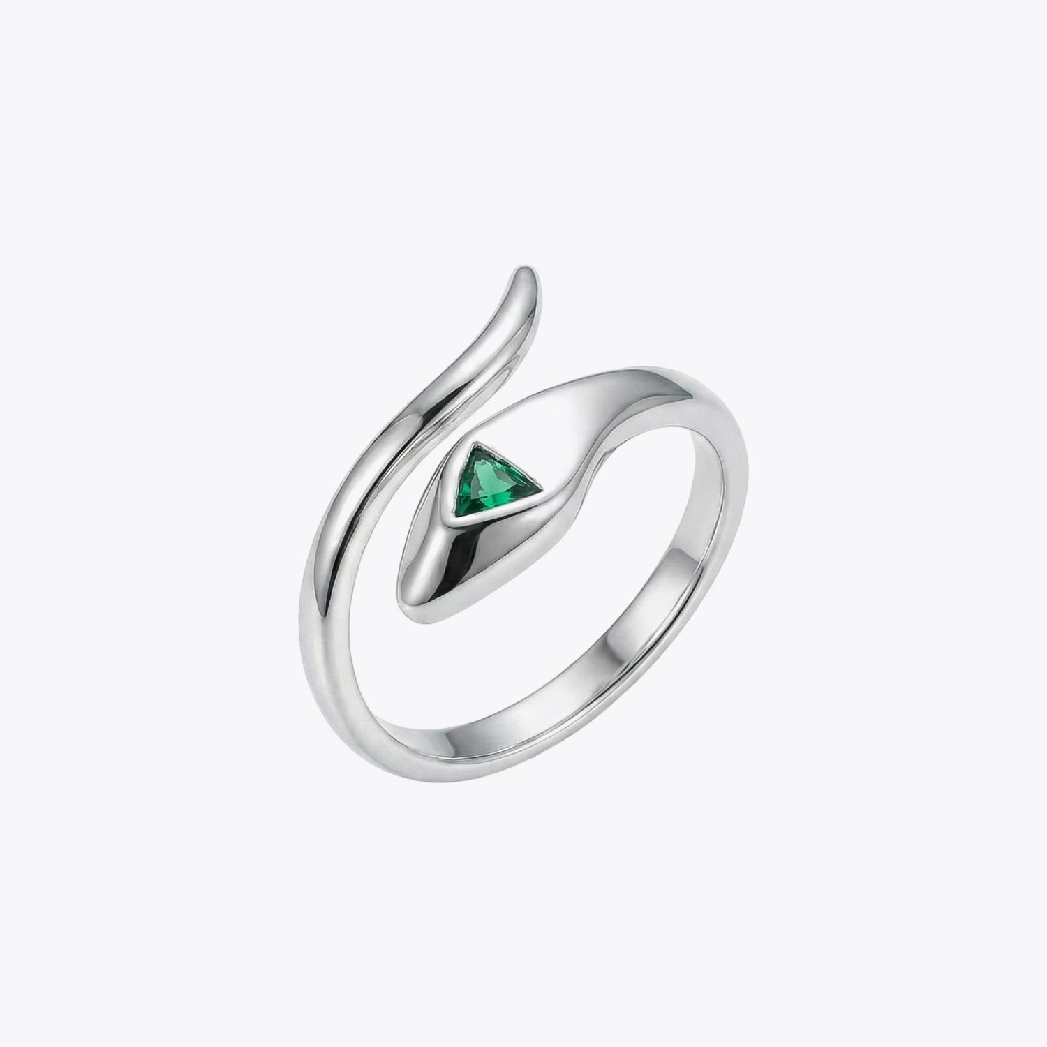 Emerald Serpent Wrap Ring image 2