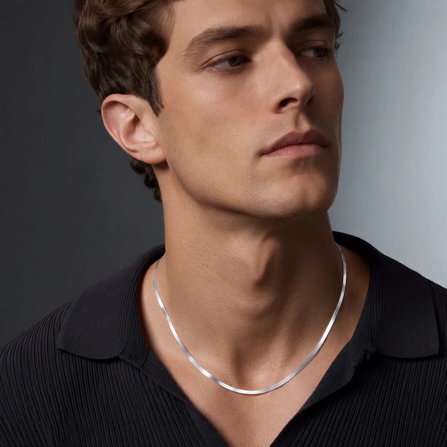 Alencia Urban Bar Link Silver Chain image 1