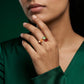 Multicolor Bloom Adjustable Ring image 1
