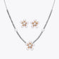 Aqua Bloom Pearl Necklace &amp; Earrings Combo image 17