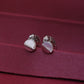 Half Moon Mother of Pearl Stud Earrings image 0