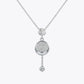 Rose Glow Round Drop Pendant &amp; Earrings Combo image 3