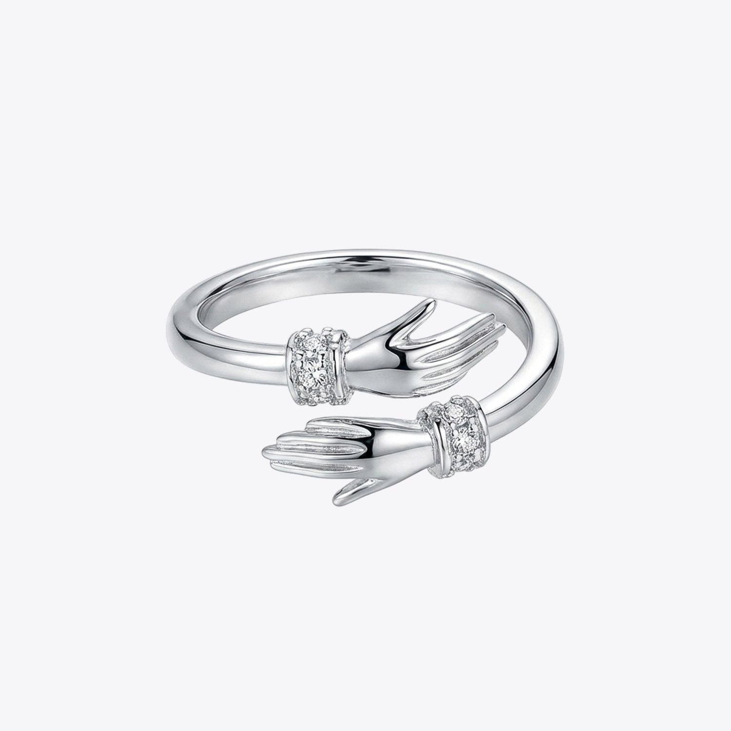 Embrace Sparkle Silver Ring image 2