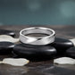 Classic Fluid Silver Band Ring image 0