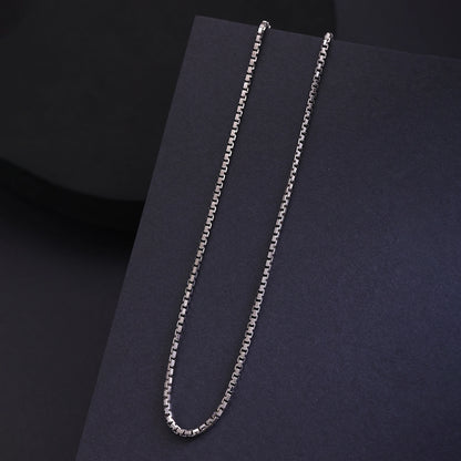 Alencia Limited Edition Box Link Silver Chain Necklace image 0