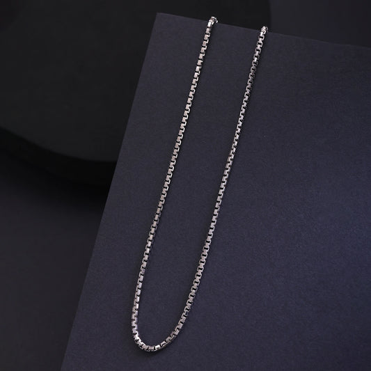 Alencia Limited Edition Box Link Silver Chain Necklace image 0