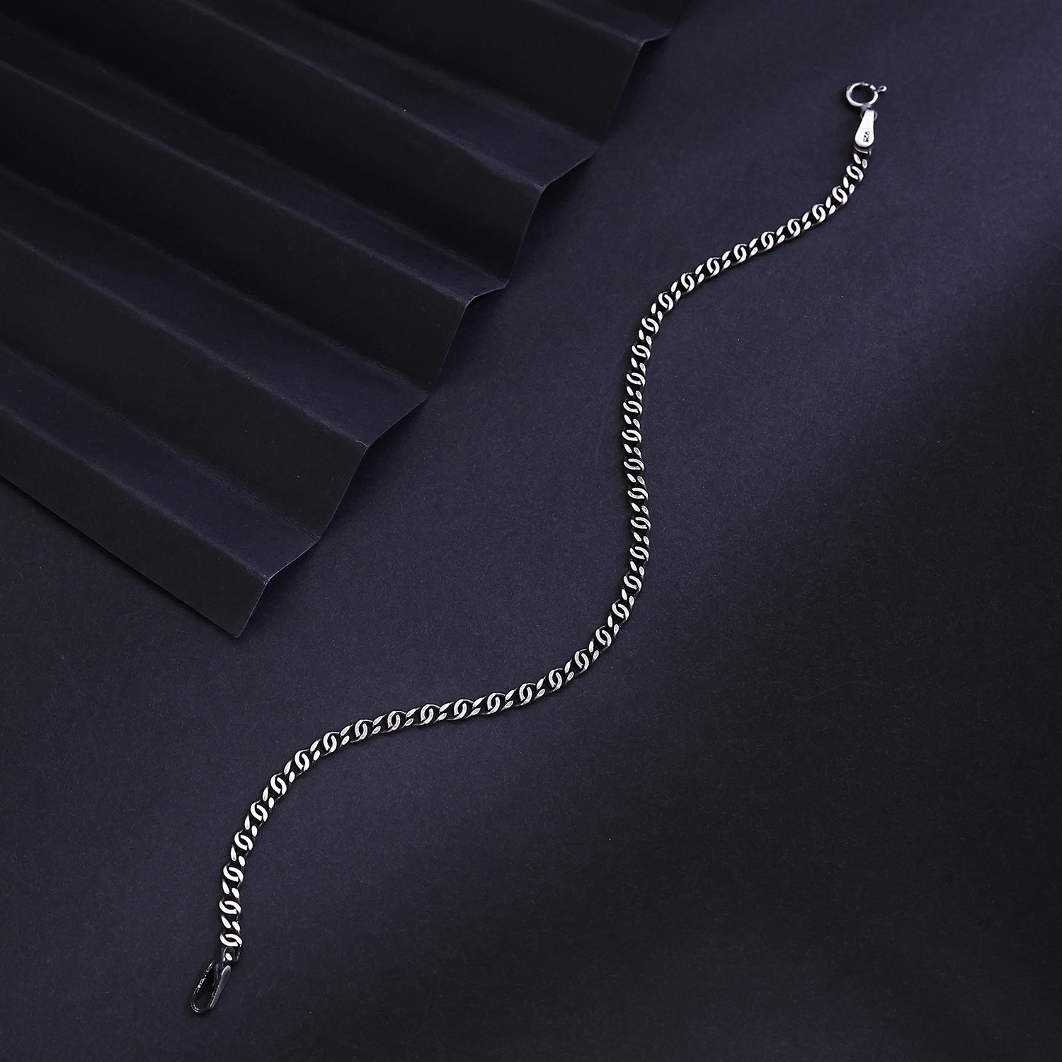 Alencia Classic Curb 925 Sterling Silver Bracelet image 0