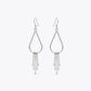 Silver Teardrop Tassel Earrings image 2