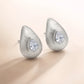 Silver Dewdrop Crystal Stud Earrings image 0
