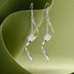 Silver Spiral Charm Dangler Earrings image 0