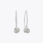 Silver Orbit Knot Drop Earrings image 2