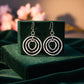 Silver Multi-Circle Drop Earrings image 0