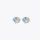 Ocean Shell Silver Stud Earrings image 2