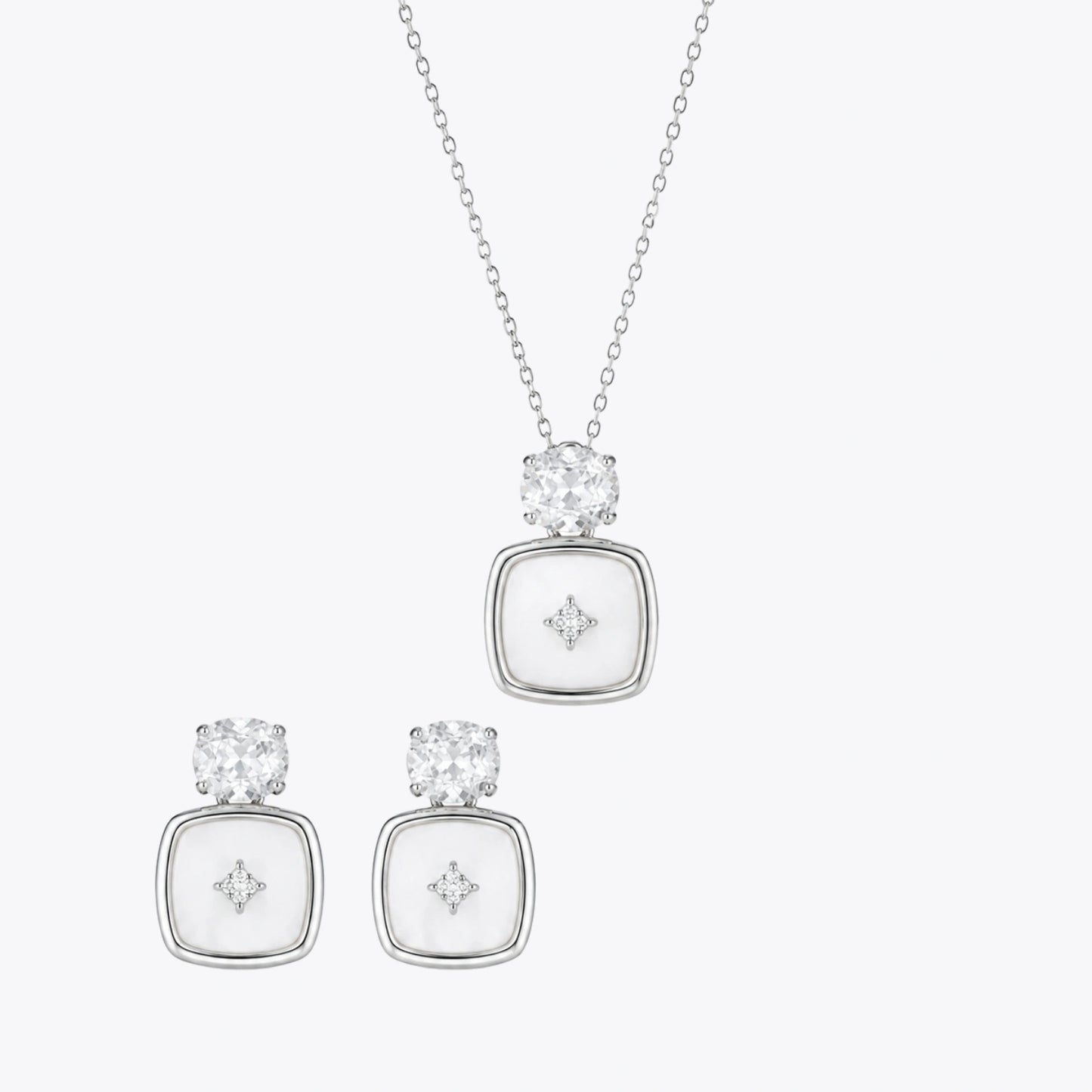Alencia Luminous Cushion Pearl &amp; Crystal Set image 2