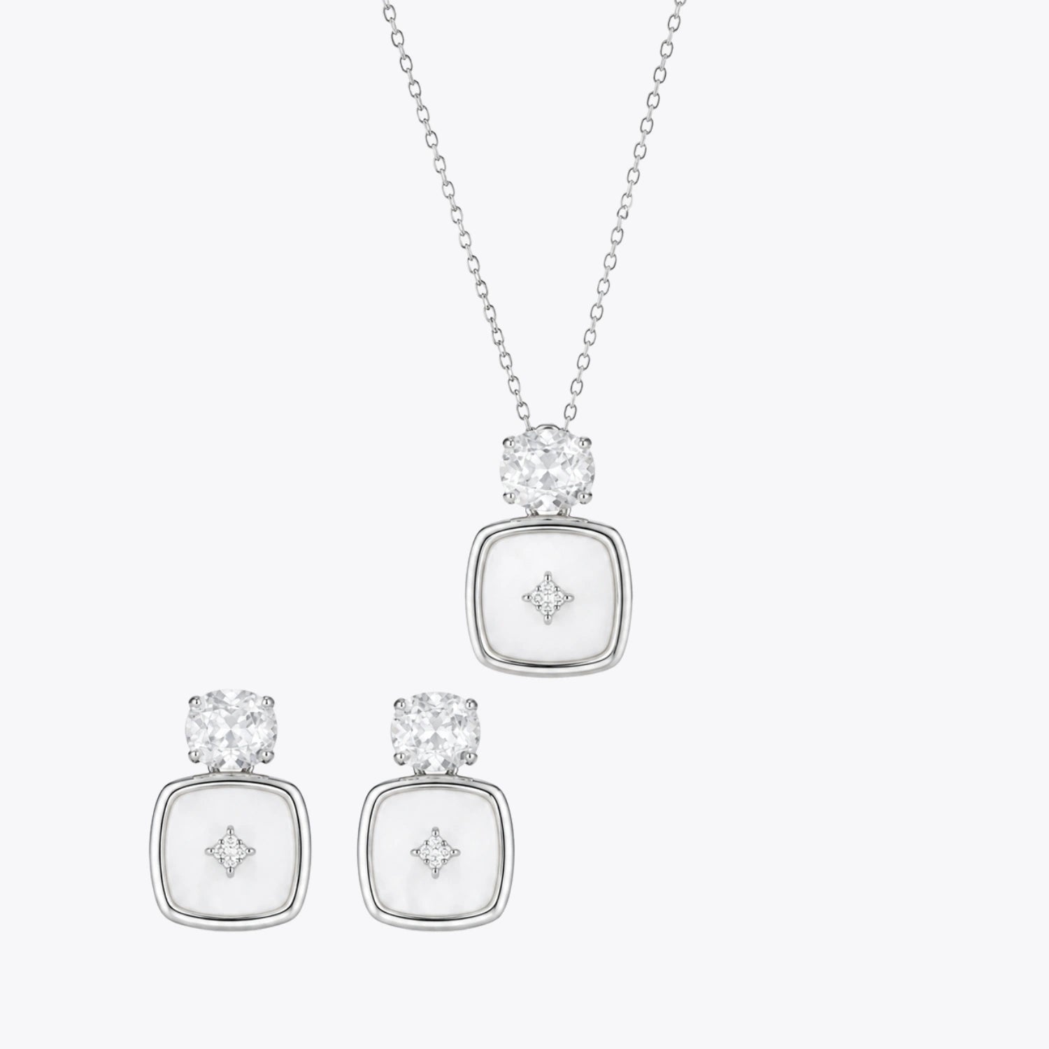 Alencia Luminous Cushion Pearl &amp; Crystal Set image 2