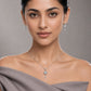 Rose Glow Round Drop Pendant &amp; Earrings Combo image 1