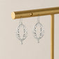 Silver Geometric Maze Drop Earrings image 0