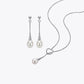 Alencia Heart Lariat Pearl Drop Set image 2