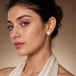 Luna Pearl Square Stud Earrings image 1