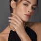 The Alencia Urban Serenade Fork Bypass Solitaire Ring image 1