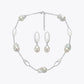 Ethereal Baroque Pearl &amp; Silver Set image 2
